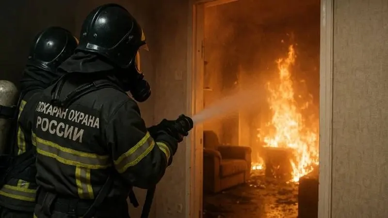 В десятиэтажном доме на Павловском тракте загорелась квартира на третьем этаже. Спасатели эвакуировали одного человека через окно с помощью автолестницы, пострадавших нет; предварительно причина — неосторожное обращение с огнём.
