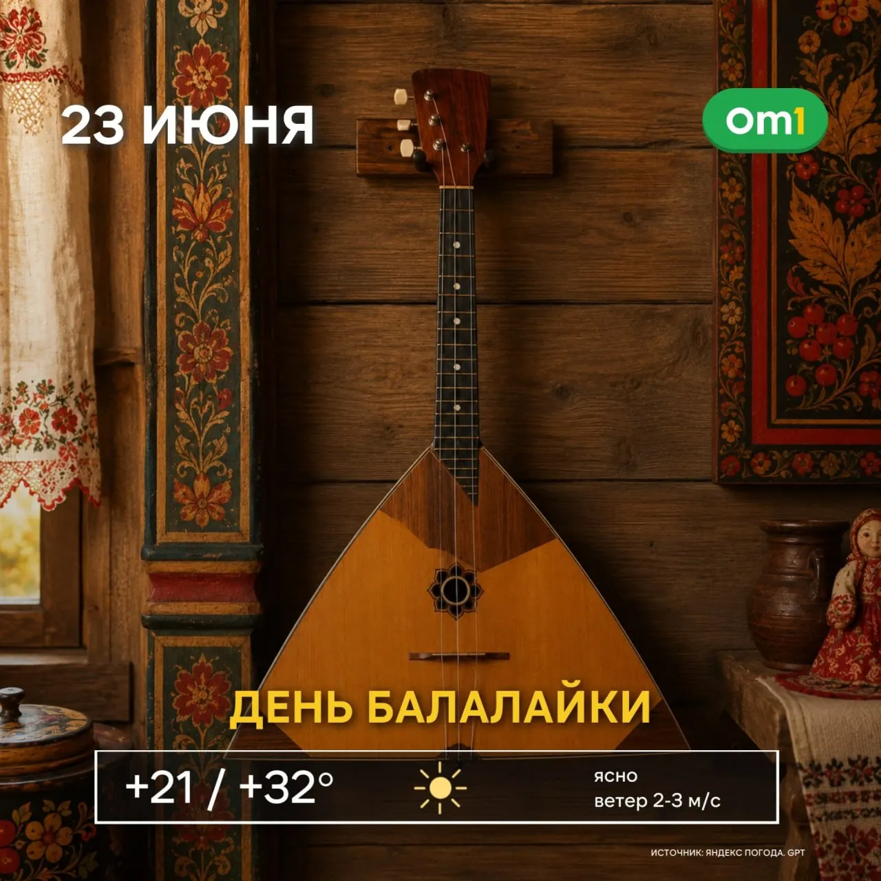 23 июня в России отмечают День балалайки — инструмента с корнями XVIII века, превратившегося из простого народного в важную часть музыкальной традиции.