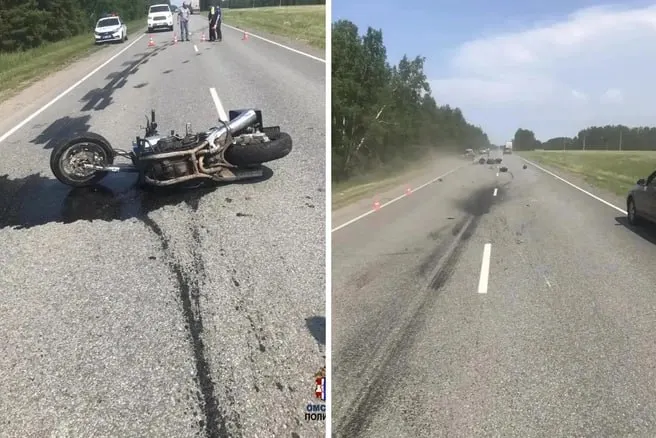 25 июня в Саргатском районе 40‑летний водитель мотоцикла столкнулся с большегрузом на 117‑м километре региональной трассы и скончался на месте. Полиция проводит проверку.