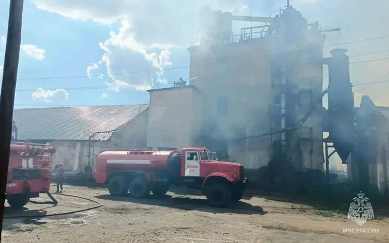 В Третьяковском районе Алтайского края 17 июля в гараже произошёл пожар площадью около 100 м². В огне сгорели сарай, гараж и два автомобиля; пострадавших нет.