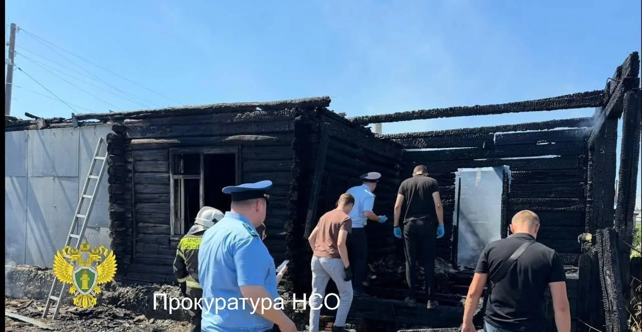 По предварительным данным, один из мужчин уснул с непотушенной сигаретой на крыльце; в результате возгорания в доме погибли три человека. Причины пожара выясняют.