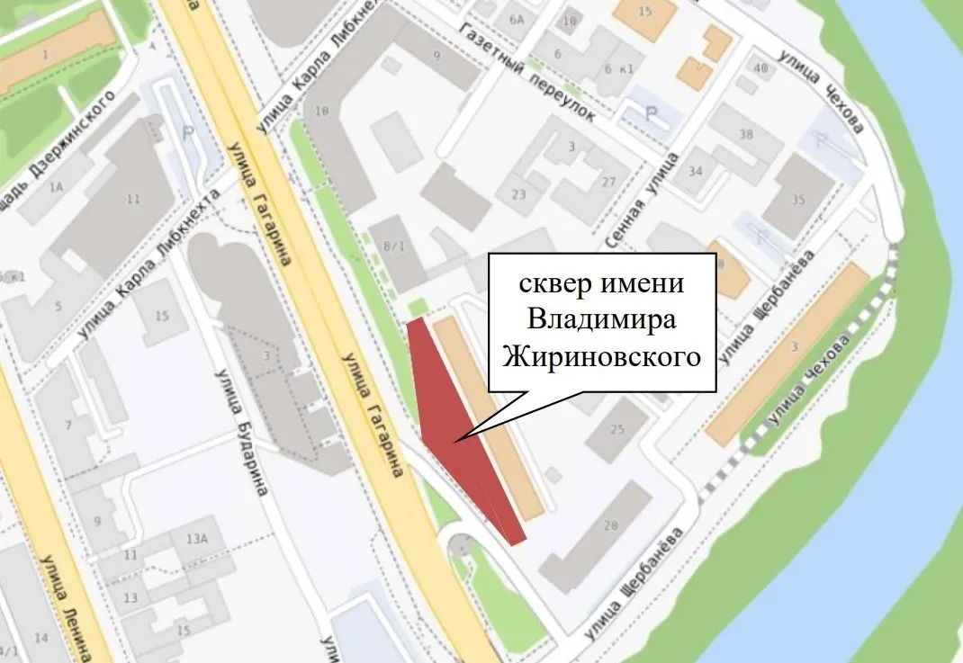 Омское отделение ЛДПР предложило присвоить имя Владимира Жириновского зелёной зоне на улице Гагарина. Инициатива прошла топонимическую комиссию и направлена в городской совет — при одобрении партия обещает благоустроить и ухаживать за сквером.