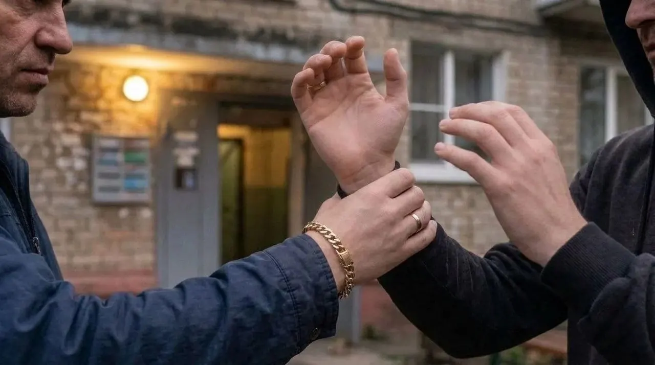 В Барнауле возле подъезда произошёл конфликт: мужчина лишился золотого браслета стоимостью 100 тысяч рублей; подозреваемый задержан.