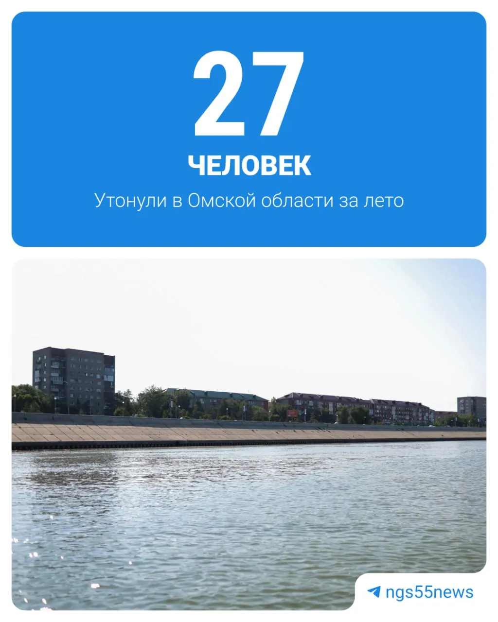 За лето в Омской области произошли трагедии на водоёмах: десятки утоплений, основная причина — купание в необорудованных местах; погибли люди, включая детей.