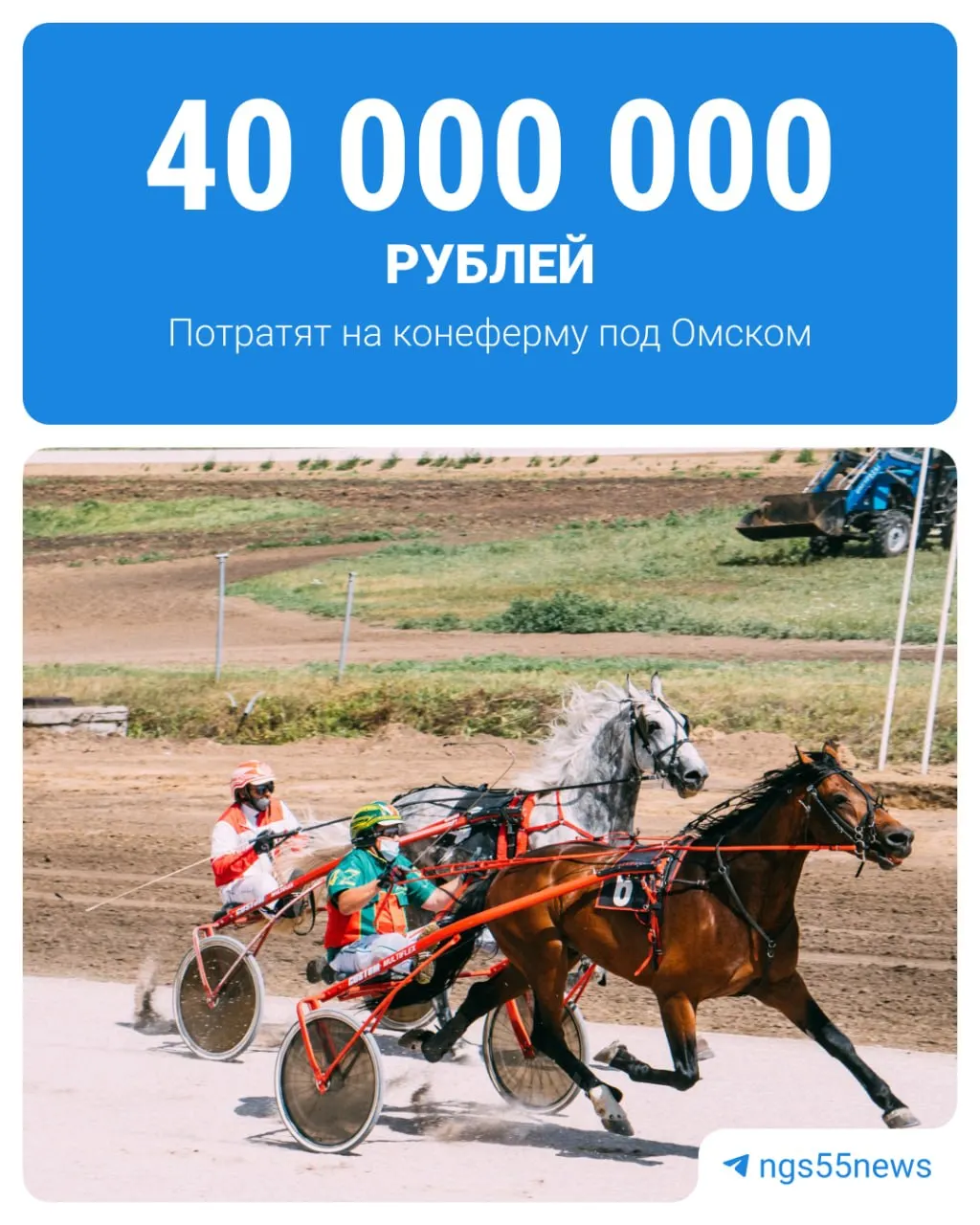 В Омском районе планируется создание конефермы «Гранд При» за 40 млн рублей с сроками до 2029 года; проект направлен на развитие конного спорта.