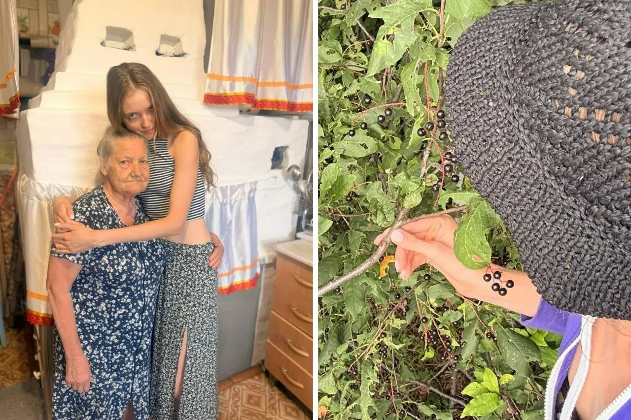 Модель провела время в деревне бабушки, пекла пирожки, училась делать квас и ухаживала за огородом, возвращаясь к детству.