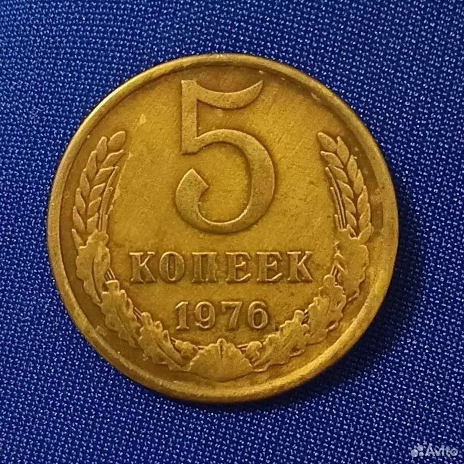 Житель Новосибирска выставил на продажу монету 5 копеек 1976 года за 569 250 ₽. Продавец указал характеристики монеты и предлагает в подарок ещё одну — 3 копейки 1956 года.