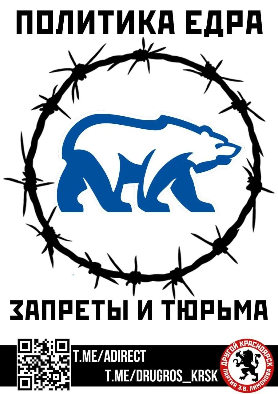 В Красноярском крае зафиксирована агитационная листовочная активность от организации «Другая Россия»; представители сообщили, что листовки размещались на улицах. Партия не участвует в выборах и не зарегистрирована.