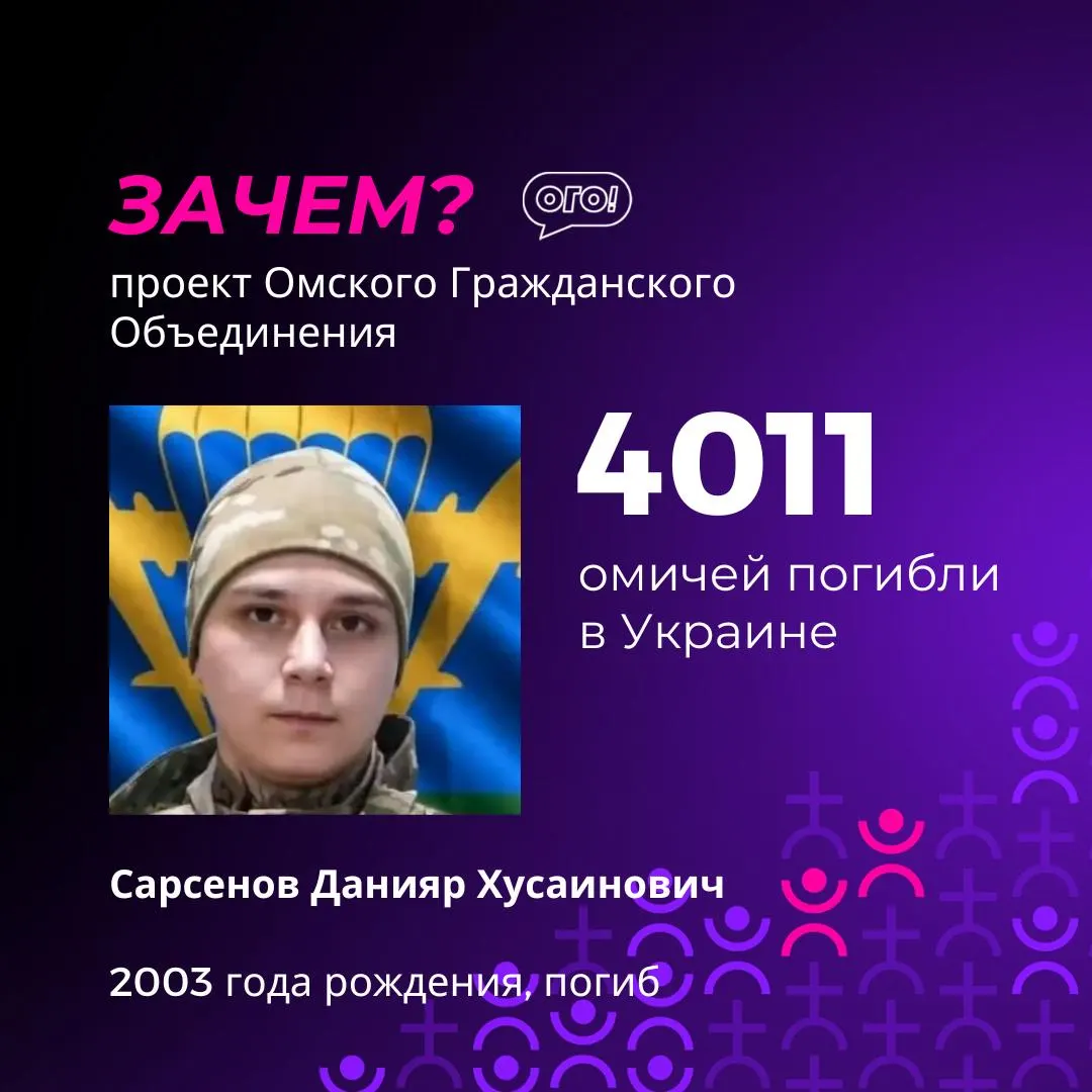 Согласно обновлённому мониторинговому списку, число погибших среди жителей Омска достигло более четырех тысяч; среди погибших — молодые люди, родившиеся уже при руководстве страны.