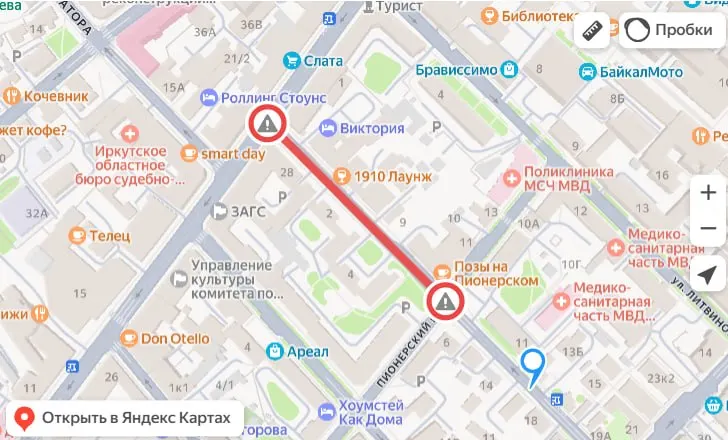 С 8:00 26 сентября до 22:00 27 сентября перекроют участок улицы Богдана Хмельницкого от переулка Пионерский до Карла Маркса из-за работ по водоснабжению.