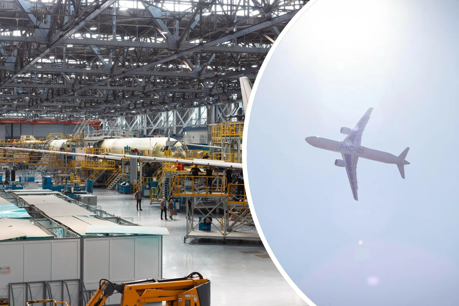 Репортаж о производстве самолета МС-21 на Иркутском авиазаводе: этапы сборки, технологические процессы и перспективы отечественного авиапрома.