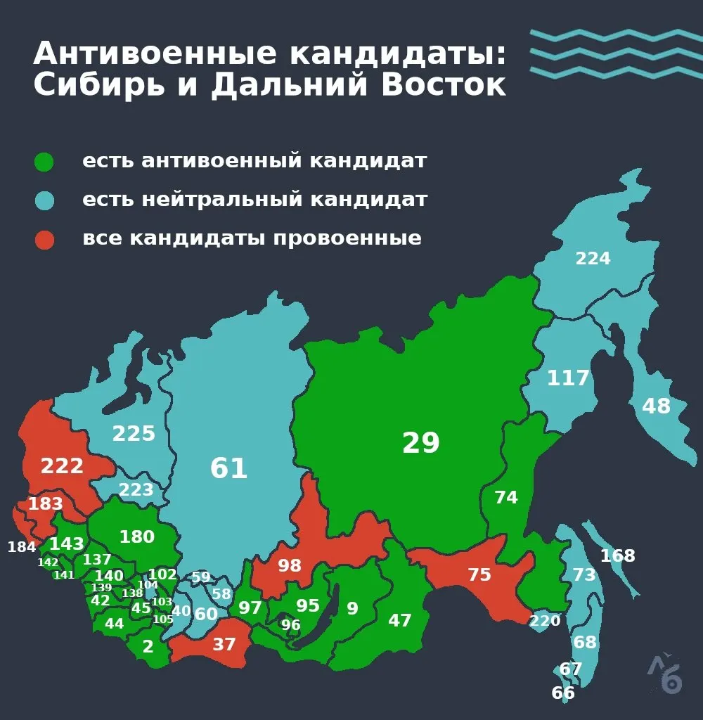 Расследование о позициях антивоенных кандидатов в регионах СФО и ДФО в контексте предстоящих выборов.