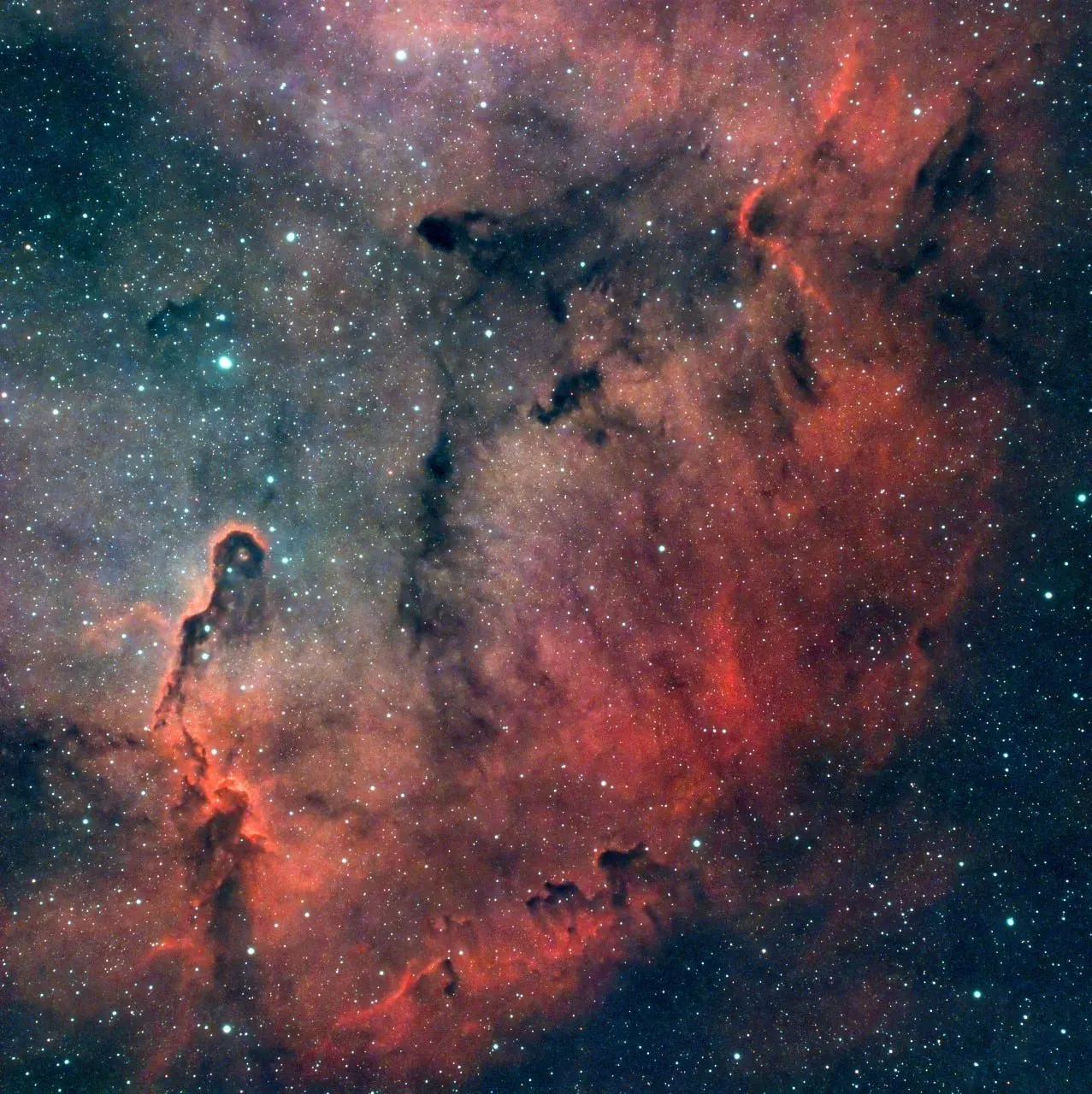 Во время осеннего равноденствия обсерватория зафиксировала туманность IC 1396, известную как «Хобот слона», и обзор созвездия Ориона.