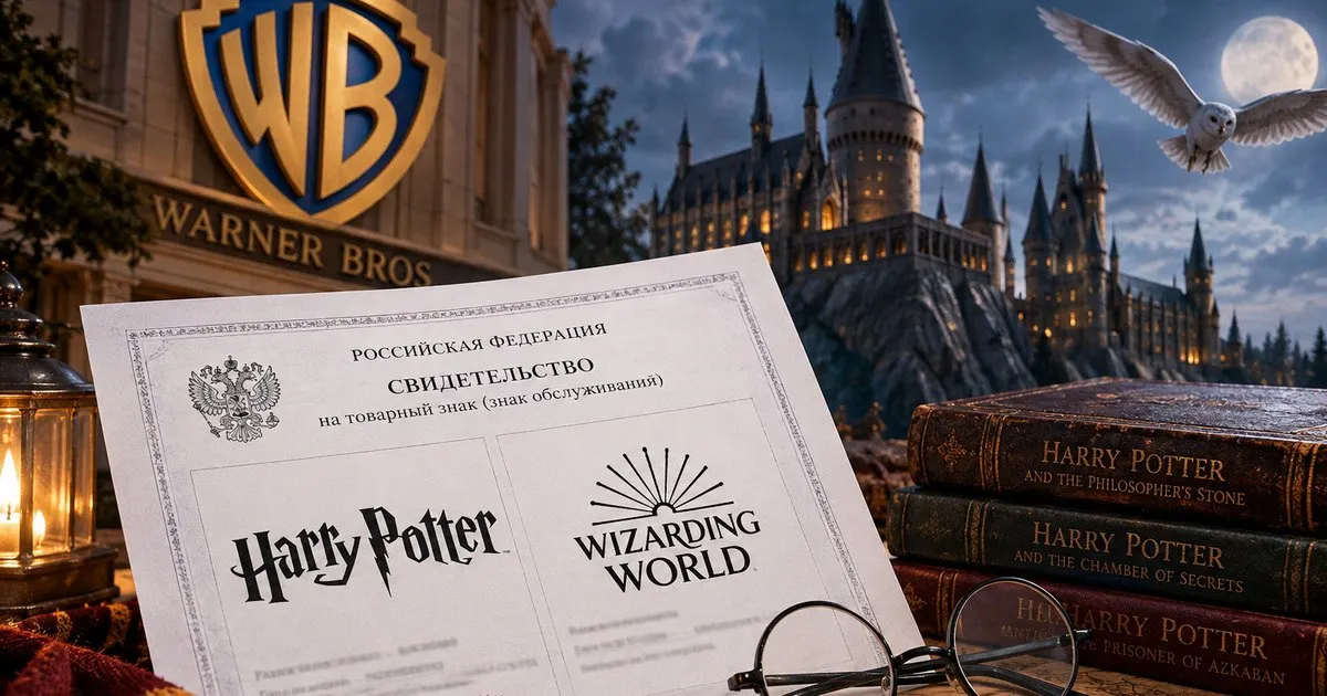 В России зарегистрированы торговые знаки Hogwarts и Hogwarts Legacy; охват включает товары по вселенной Гарри Поттера до 2036 года.
